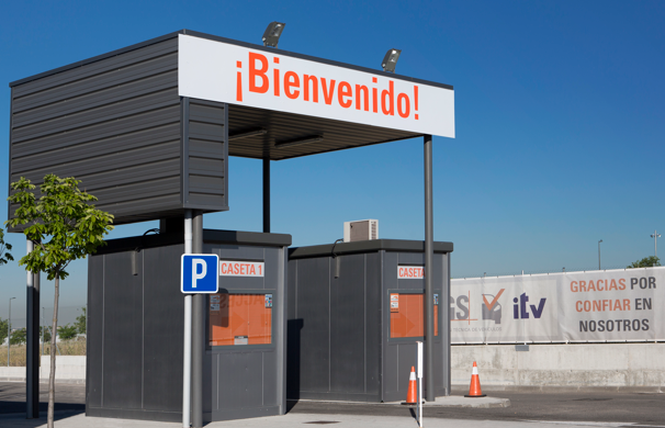 ITV Mostoles casetas de entrada