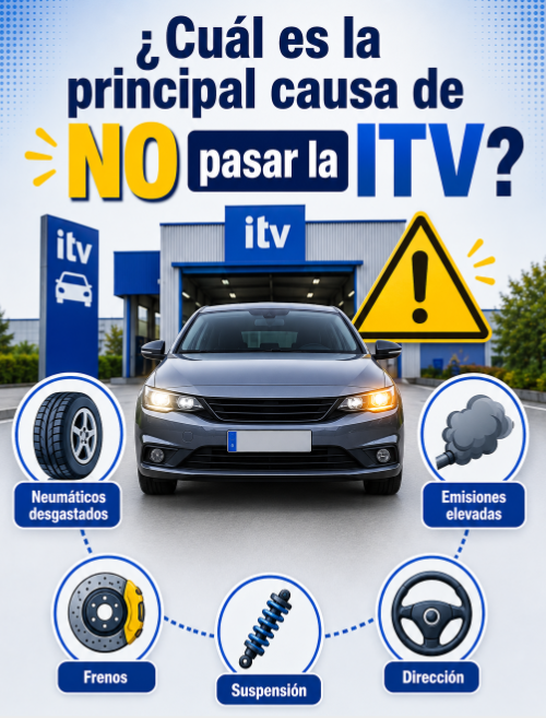 Principales causas de pasar la ITV