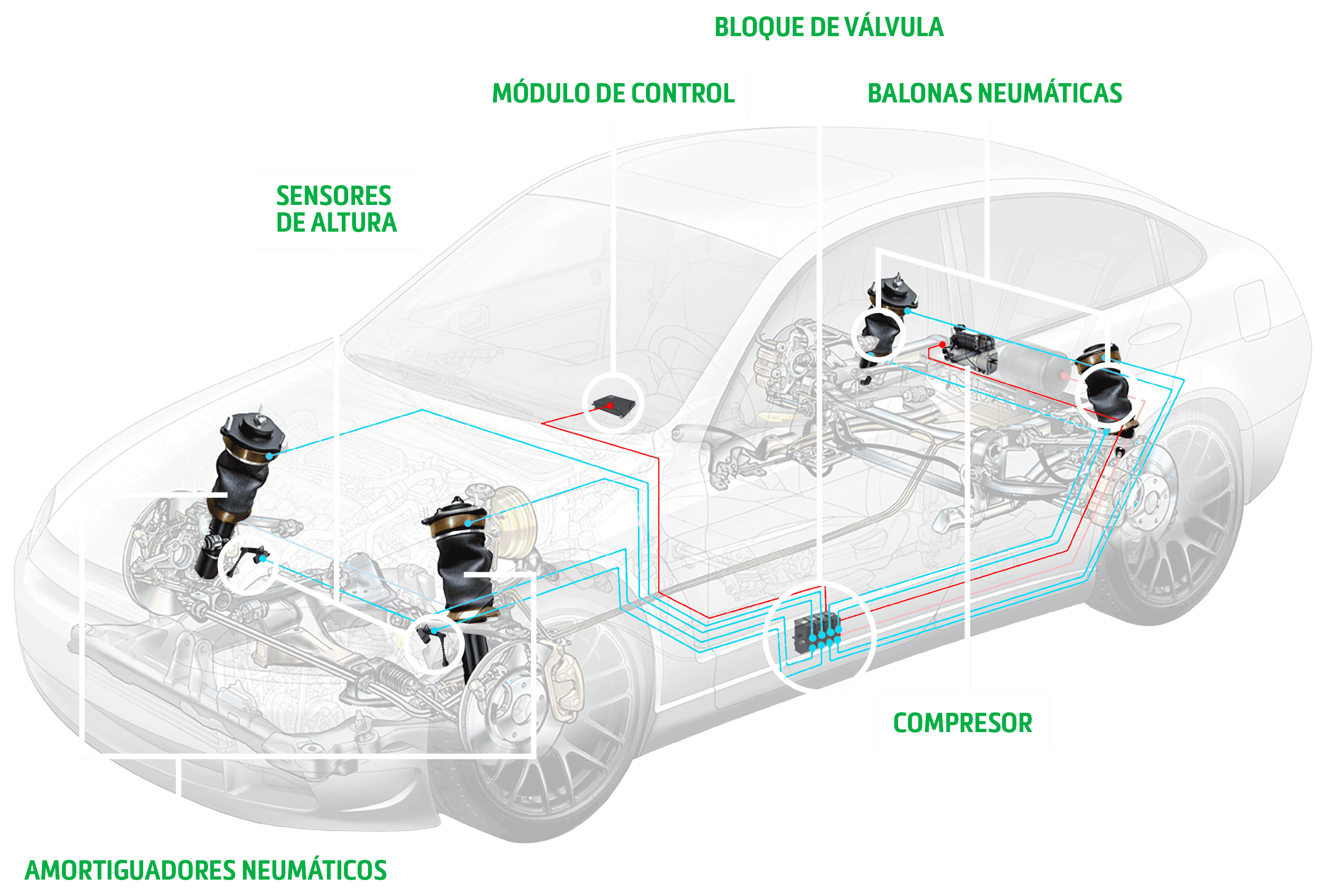 Suspensión neumática