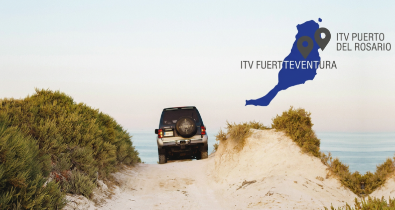 playa de Fuerteventura con mapa