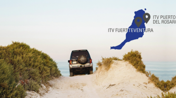 playa de Fuerteventura con mapa